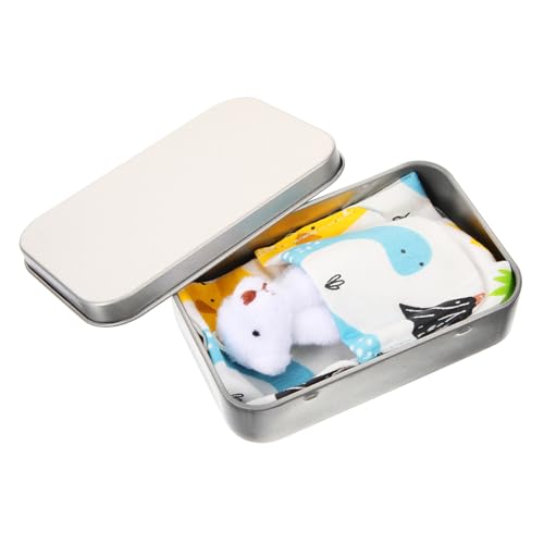 Gatuida Mini Plüschbär in Weißer Blechdose mit Blauem Stoffbeutel Niedlicher Kleiner als und Dekoration Weiches Kuscheltier für Geburtstage Abschlussfeiern und DIY Bastelprojekte Gatuida Mini Plüschbär in Weißer Blechdose mit Blauem Stoffbeutel Niedlicher Kleiner als und Dekoration Weiches Kuscheltier für Geburtstage Abschlussfeiern und DIY Bastelprojekte von Gatuida