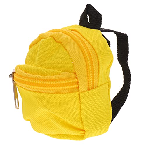 Gatuida Puppenrucksack Kleiner Rucksack für Puppen Dekorative Miniatur Tasche mit Reißverschluss Details Tragbar für Puppen Ankleiden und Spielzeug Dekoration von Gatuida