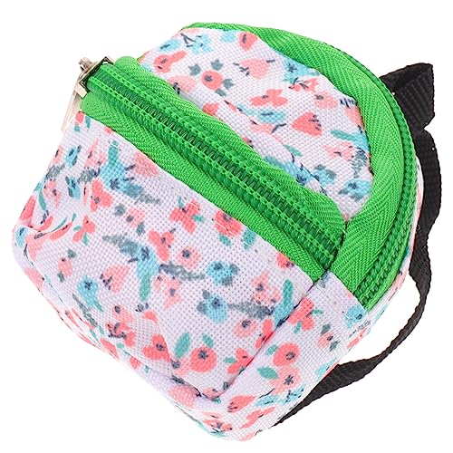 Gatuida Mini Puppenrucksack aus Polyester für Dekoration Hübsche Mini Schulranzen für Puppen für Puppenaccessoires Strapazierfähige und Langlebige Taschen Grünem Blumenmuster Gatuida Mini Puppenrucksack aus Polyester für Dekoration Hübsche Mini Schulranzen für Puppen für Puppenaccessoires Strapazierfähige und Langlebige Taschen Grünem Blumenmuster von Gatuida
