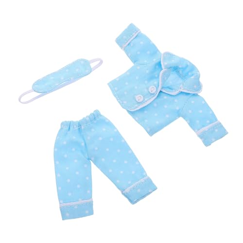 Gatuida Mini Puppenschlafanzug aus Weichem Baumwollstoff Bequemes Schlaf Outfit für Bjd Puppen Detailreich Verarbeitet für Puppenbekleidung und DIY Zubehör Gatuida Mini Puppenschlafanzug aus Weichem Baumwollstoff Bequemes Schlaf Outfit für Bjd Puppen Detailreich Verarbeitet für Puppenbekleidung und DIY Zubehör von Gatuida