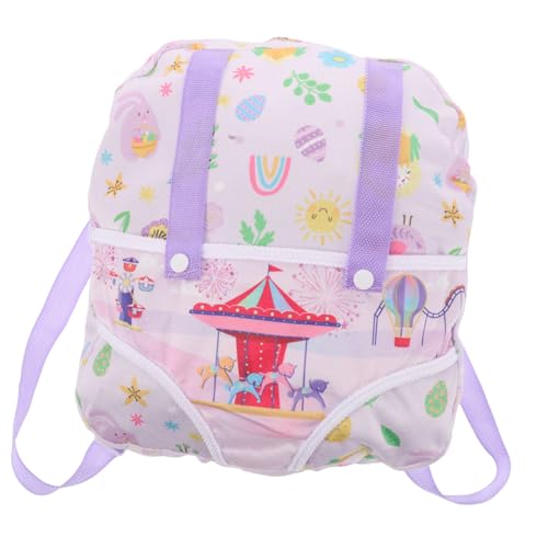 Gatuida Mini Rucksack für Puppen mit Verstellbaren Schultergurten Leichter Puppentrage Rucksack für Mädchen Multifunktional zum Tragen und Aufbewahren von Puppenzubehör Niedliches Design Gatuida Mini Rucksack für Puppen mit Verstellbaren Schultergurten Leichter Puppentrage Rucksack für Mädchen Multifunktional zum Tragen und Aufbewahren von Puppenzubehör Niedliches Design von Gatuida