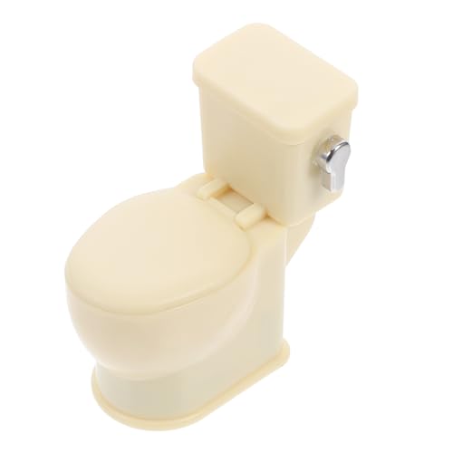 Gatuida Mini Simulationstoilette Streichmodell Das Erste Puppenhausmöbel Meine Realistischen Minis Miniatur Winzige Minitoilette Minihaustoilette Feenhausmöbel Abs Gelb von Gatuida