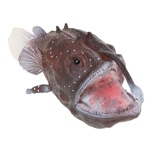 Gatuida Mini Tierfiguren Anglerfisch Realistische Modellfiguren für Förderndes Lernspielzeug Detailgetreu Kindgerecht für Meeresparty und Bildungsaktivitäten von Gatuida
