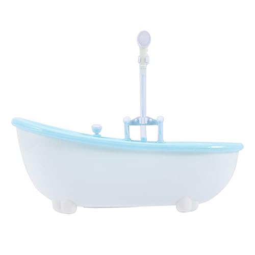 Gatuida Miniatur Badewanne mit Sprüher für Puppen Elektrische Spritzbadewanne für Rollenspiel und Kreativen Wasserspaß von Gatuida
