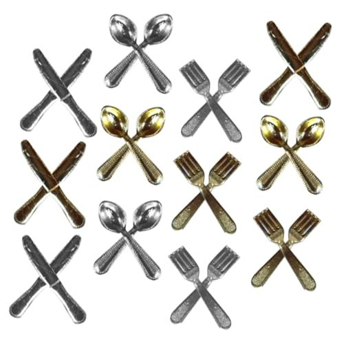 Gatuida Miniatur Besteck Teilig Langlebiges Legierungs Miniaturgeschirr mit Gabeln und Löffeln Kompakte Puppenhaus Tischdekoration Vielseitig für DIY Miniaturhaus Zubehör Gatuida Miniatur Besteck Teilig Langlebiges Legierungs Miniaturgeschirr mit Gabeln und Löffeln Kompakte Puppenhaus Tischdekoration Vielseitig für DIY Miniaturhaus Zubehör von Gatuida