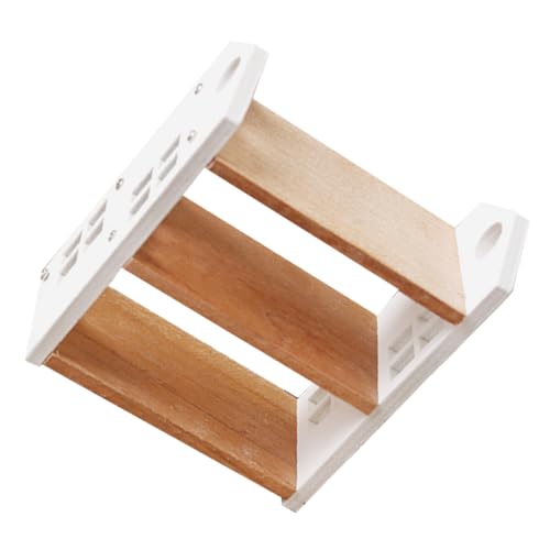 Gatuida Miniatur Bücherregal Holz Regal für Puppenhaus Miniaturmaßstab Kompakt und Funktional zur Aufbewahrung von Miniaturmodellen und Elegantes Design für Kinderzimmer und Sammlerstücke von Gatuida