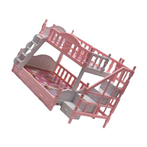 Gatuida Miniatur Doppelstockbett Puppenhaus Möbel Mini Etagenbett Miniaturmöbel für Puppenhaus Dekoration Kinderzimmer Zubehör Rosa Gatuida Miniatur Doppelstockbett Puppenhaus Möbel Mini Etagenbett Miniaturmöbel für Puppenhaus Dekoration Kinderzimmer Zubehör Rosa von Gatuida