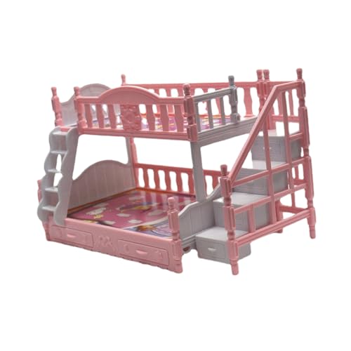 Gatuida Miniatur Doppelstockbett Puppenhaus Möbel Puppenmöbel Miniaturmöbel Puppenhaus Zubehör Dekoration Rosa Gatuida Miniatur Doppelstockbett Puppenhaus Möbel Puppenmöbel Miniaturmöbel Puppenhaus Zubehör Dekoration Rosa von Gatuida