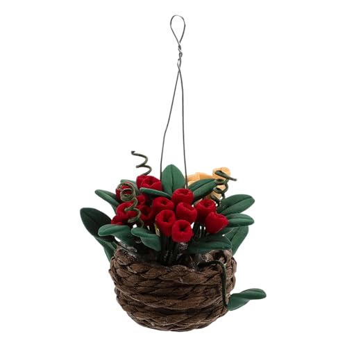 Gatuida Miniatur-Heimdekoration: 1:12 Simulation kleine Topfpflanze mit geflochtenem Korb – Puppenhaus Künstliche Pflanzenblume – Gartendekor-Ornament Gatuida Miniatur-Heimdekoration: 1:12 Simulation kleine Topfpflanze mit geflochtenem Korb – Puppenhaus Künstliche Pflanzenblume – Gartendekor-Ornament von Gatuida