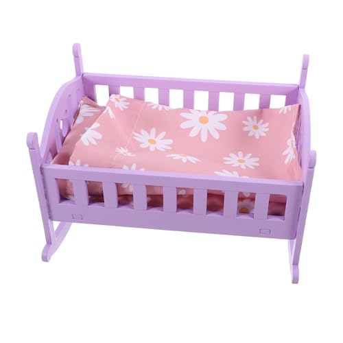Gatuida Miniatur Holz Babybett Modell Langlebig und Praktisch Puppenhaus Möbel Deko Detailreiche Mini Leicht und Vielseitig für Puppenhaus Zubehör Gatuida Miniatur Holz Babybett Modell Langlebig und Praktisch Puppenhaus Möbel Deko Detailreiche Mini Leicht und Vielseitig für Puppenhaus Zubehör von Gatuida