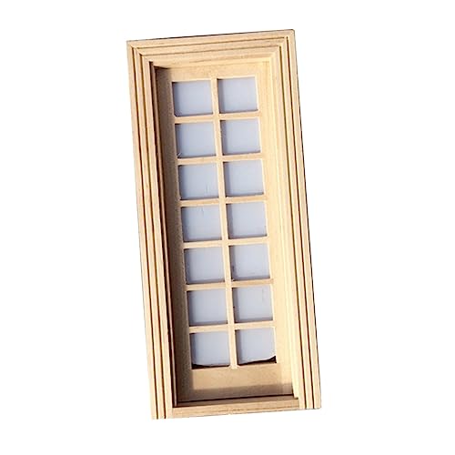 Gatuida Miniatur Holztür Teiliges Design Handgefertigt Robust und Realistisch Puppenhaus Dekoration Geeignet für DIY Miniaturmöbel und Puppenhaus Zubehör von Gatuida