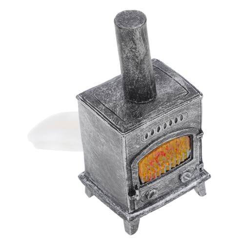 Gatuida Miniatur Kamin Modell mit Licht Resin Puppenhaus Möbel Realistische Simulation Dekorativer Kamin mit Schornstein Geeignet für Puppenhaus Deko und Sammlungen Gatuida Miniatur Kamin Modell mit Licht Resin Puppenhaus Möbel Realistische Simulation Dekorativer Kamin mit Schornstein Geeignet für Puppenhaus Deko und Sammlungen von Gatuida