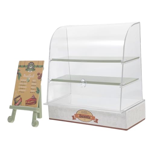 Gatuida Miniatur-Kuchenschrank Mini-Kuchenvitrine kleine Puppenhausmöbel Miniatur-Puppenhauszubehör Szene Tür Dekoration Miniatur-Schrankmodell Mini Bäckerei Vitrine Abs Green Gatuida Miniatur-Kuchenschrank Mini-Kuchenvitrine kleine Puppenhausmöbel Miniatur-Puppenhauszubehör Szene Tür Dekoration Miniatur-Schrankmodell Mini Bäckerei Vitrine Abs Green von Gatuida