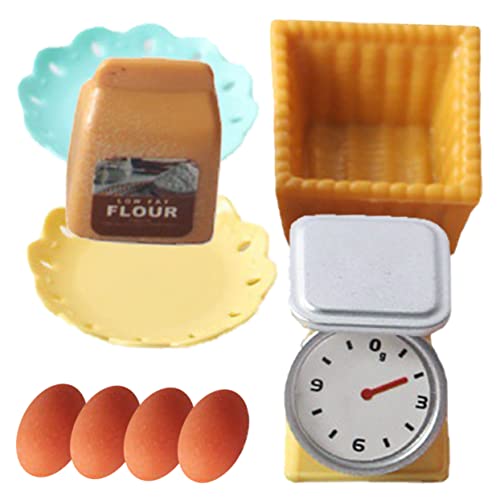Gatuida Miniatur Küchenwaage mit Eierkorb Teiliges Mini Backspielzeug für Puppenhaus Detailgetreue Küchendekoration für Miniatur Sammler Sicheres Material Vielseitig Deko Geeignet Gatuida Miniatur Küchenwaage mit Eierkorb Teiliges Mini Backspielzeug für Puppenhaus Detailgetreue Küchendekoration für Miniatur Sammler Sicheres Material Vielseitig Deko Geeignet von Gatuida