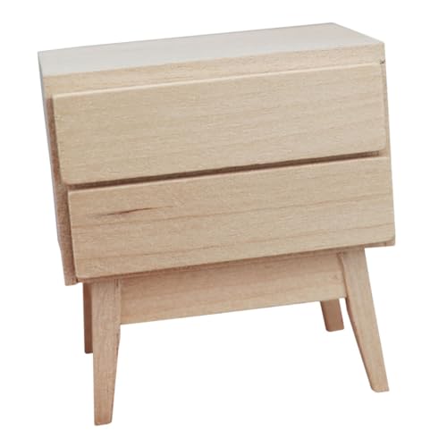 Gatuida Miniatur Möbelmodell Holzschrank Handgefertigt Kompakt Dekoratives Puppenhaus Zubehör Wohnzimmer Schlafzimmer Accessoire Feine Handwerkskunst von Gatuida