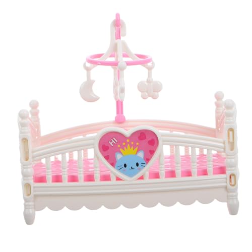 Gatuida Miniatur Puppenhaus Babybett Weiß Cartoon Stil Ergonomisch Sicher Weiches Material Teiliges Set Für DIY Puppenhaus Dekoration Gatuida Miniatur Puppenhaus Babybett Weiß Cartoon Stil Ergonomisch Sicher Weiches Material Teiliges Set Für DIY Puppenhaus Dekoration von Gatuida