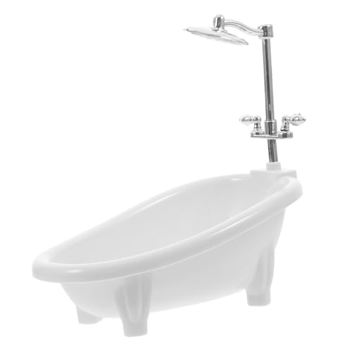 Gatuida Miniatur Puppenhaus Badewanne Miniatur Deko Badewanne Handgefertigt Detailgetreues Puppenhaus Zubehör Geeignet für Puppenhäuser und Miniaturwelten von Gatuida