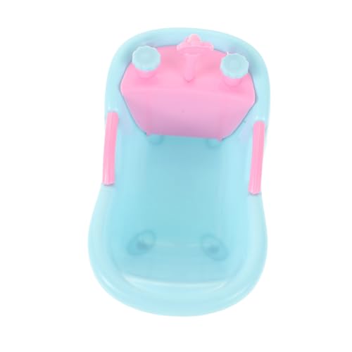 Gatuida Miniatur Puppenhaus Badezimmer Zubehör Kleine Badewanne Realistische Badewanne für Vielseitig Einsetzbar Detailreiches Puppenzubehör zur Dekoration von Gatuida