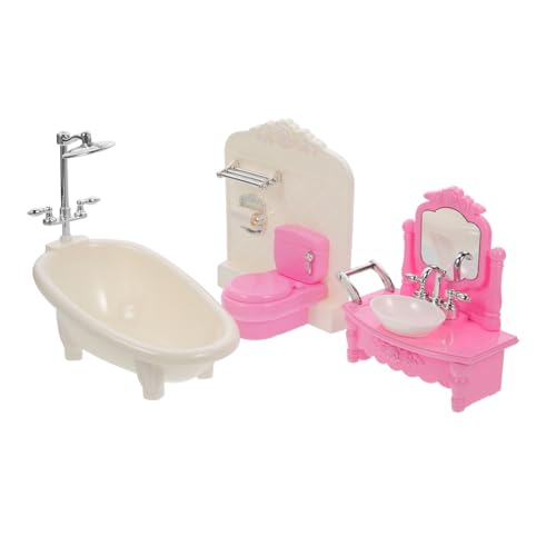 Gatuida Miniatur Puppenhaus Badezimmermöbel Teilig Toilette Waschbecken und Badewanne Langlebiges Material Detailgetreue Miniatur Accessoires für Dekoration Gatuida Miniatur Puppenhaus Badezimmermöbel Teilig Toilette Waschbecken und Badewanne Langlebiges Material Detailgetreue Miniatur Accessoires für Dekoration von Gatuida
