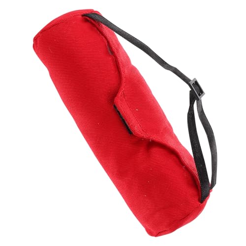 Gatuida Miniatur Puppenrucksack Scale Rotes Modell Zubehör Kleine Aufbewahrungstasche für Soldaten Tennis und Badmintonschläger Puppenhaus Tiny Backpack für Puppenliebhaber von Gatuida