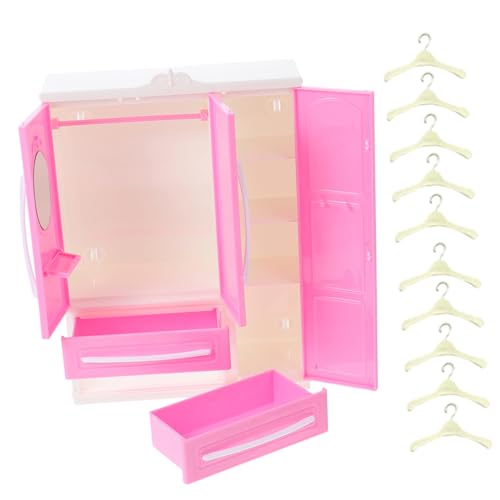 Gatuida Miniatur Puppenschrank mit Kleinen Kleiderbügeln Realistischer Mini Doll Wardrobe Schrank für Puppenhaus Möbel Hochwertige Miniaturmöbel zur Dekoration und Spielzeugzubehör Gatuida Miniatur Puppenschrank mit Kleinen Kleiderbügeln Realistischer Mini Doll Wardrobe Schrank für Puppenhaus Möbel Hochwertige Miniaturmöbel zur Dekoration und Spielzeugzubehör von Gatuida