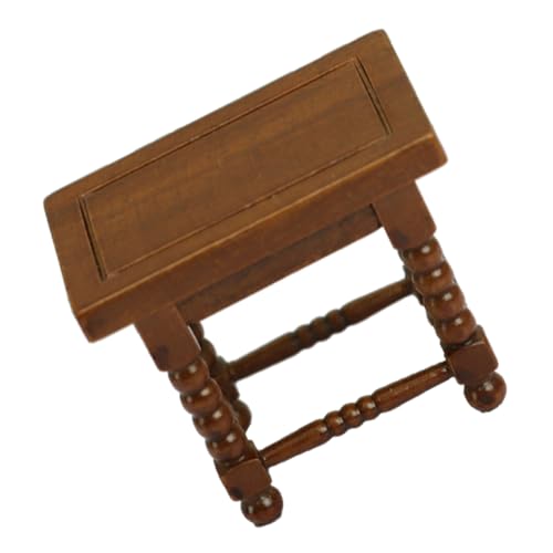 Gatuida Miniatur Teetisch Modell aus Hochwertigem Birkenholz Multifunktionale Puppenhausmöbel Dekoratives Miniaturmöbel für Realistische Szenen Leicht und Langlebig als Fotorequisite von Gatuida