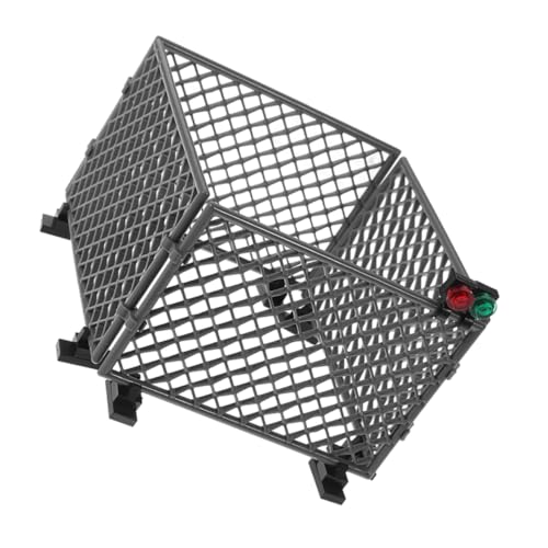 Gatuida Miniatur Zaun Bausatz aus Robustem Kunststoff DIY Schutznetz Modell für Puppenhaus Realistische Mikrolandschaftsdekoration Stabiles Abwehrsystem für Miniatur Soldaten von Gatuida