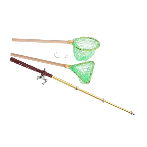Gatuida Mini-angelrute-Spielzeug Mit Fischernetz Miniaturzubehör Für Puppenhaus Dekorative Angelrute Modell Kleine Für Basteln Für Puppenhaus-Accessoires Gatuida Mini-angelrute-Spielzeug Mit Fischernetz Miniaturzubehör Für Puppenhaus Dekorative Angelrute Modell Kleine Für Basteln Für Puppenhaus-Accessoires von Gatuida