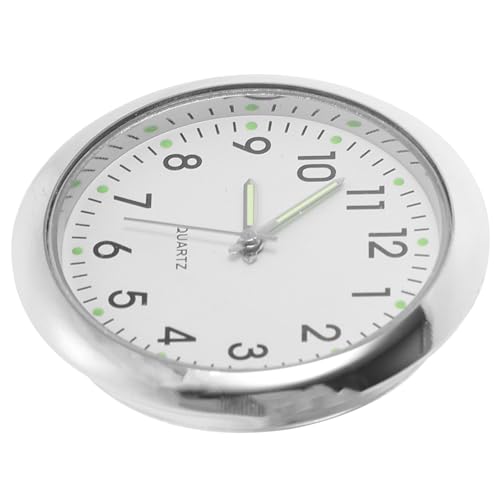 Gatuida Miniaturuhrmodell Puppenhaus-wanduhr Dekorativ Puppenhausuhr Szene Klein Puppenhausdekor Uhr-Requisite Wanduhr Dekoration Mini- - Mini-hausbedarf Legierung.Glas.Papier Weiß von Gatuida