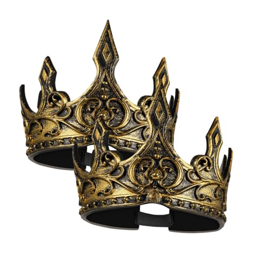 Gatuida Mittelalterliche Krone Kopfbedeckung 2 Stück Retro-kostüm Für Erwachsene Für Neujahr Cosplay Kopfbedeckung Zubehör Gatuida Mittelalterliche Krone Kopfbedeckung 2 Stück Retro-kostüm Für Erwachsene Für Neujahr Cosplay Kopfbedeckung Zubehör von Gatuida