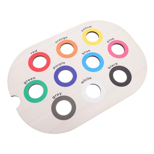 Gatuida Montessori Holz Farb-sortier-tablett Sensorik Lernspiel Feinmotorik Kleinkinder Montessori Motorik Spiel Holzspielzeug für Vorschulkinder von Gatuida