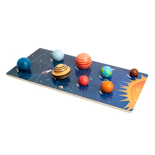 Gatuida Montessori Holz Puzzle Solar System für Planeten Lernspielzeug Kognitives Weltraumspiel Motorische für Jahre Pädagogisches Montessori Gatuida Montessori Holz Puzzle Solar System für Planeten Lernspielzeug Kognitives Weltraumspiel Motorische für Jahre Pädagogisches Montessori von Gatuida