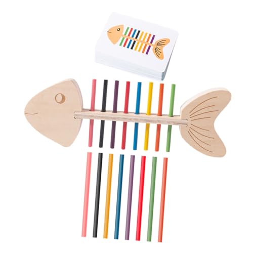 Gatuida Montessori Holzspielzeug Farbensortierpuzzle Bunte Holzstäbe und Doppelseitige Karten Sensorisches Lernspiel für Kleinkinder zur Frühkindlichen Farberkennung und Gatuida Montessori Holzspielzeug Farbensortierpuzzle Bunte Holzstäbe und Doppelseitige Karten Sensorisches Lernspiel für Kleinkinder zur Frühkindlichen Farberkennung und von Gatuida