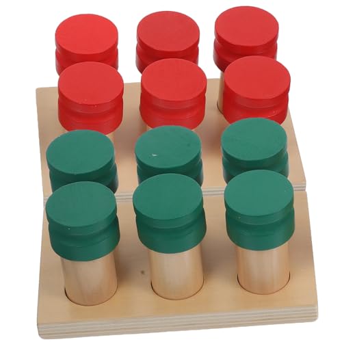 Gatuida Montessori Lernspielzeug Holz Geruchssinn Feinmotorik Kognitives Sensorisches Aktivitätsspielzeug für Kleinkinder von Gatuida