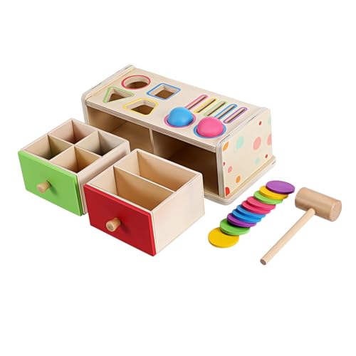Gatuida Montessori-Spielzeug, Und Formsortier- Für Kinder – Sortierspielzeug Aus Holz, Klassenaktivität, Feinmotorikspiel Zum Erkennen Von Farben Und Formen Gatuida Montessori-Spielzeug, Und Formsortier- Für Kinder – Sortierspielzeug Aus Holz, Klassenaktivität, Feinmotorikspiel Zum Erkennen Von Farben Und Formen von Gatuida