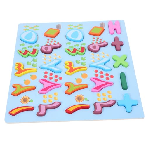 Gatuida Montessori Zahlenpuzzle für Hölzernes Lernspielzeug zur Buchstaben und Zahlenerkennung Pädagogisches Spiel für Kleinkinder Sprachentwicklung und Hand Augen Koordination von Gatuida