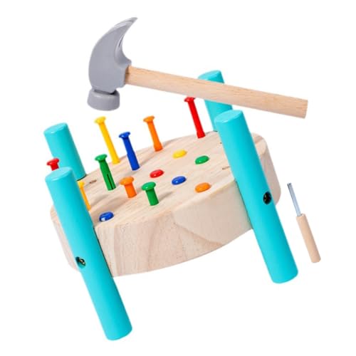 Gatuida Motorikspielzeug Hammer Pounding aus Holz und Metall Entwicklungsförderndes Nagelspiel mit Farbiger Nagelzuordnung Fördert Hand Auge koordination und Farberkennung für Ab Jahr Gatuida Motorikspielzeug Hammer Pounding aus Holz und Metall Entwicklungsförderndes Nagelspiel mit Farbiger Nagelzuordnung Fördert Hand Auge koordination und Farberkennung für Ab Jahr von Gatuida