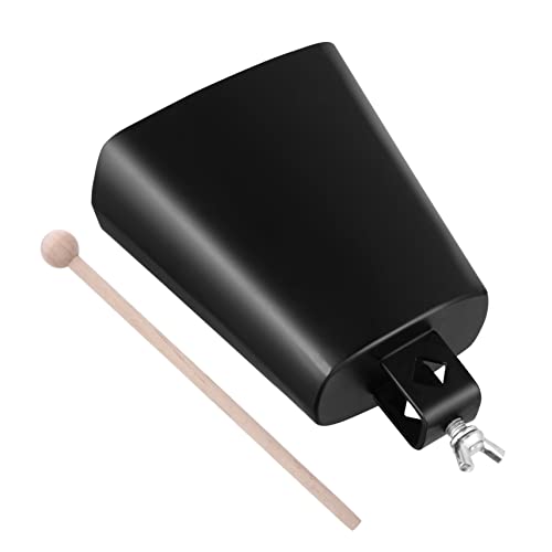 Gatuida Musikinstrument Cowbell mit Schlagstab Metall Percussion Zubehör für Kindergarten Musikspielzeug Lehrmittel Jungen Mädchen von Gatuida