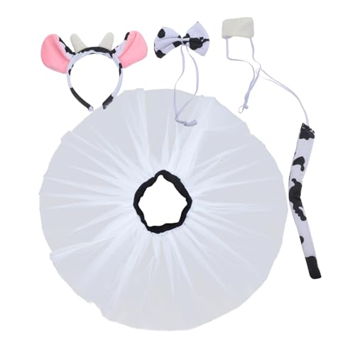 Gatuida Niedliches Kuhkostüm für Ohren Stirnband Rock Nase Fliege und Cartoon Tier Cosplay für Halloween Fasching Karneval und Mottopartys Gatuida Niedliches Kuhkostüm für Ohren Stirnband Rock Nase Fliege und Cartoon Tier Cosplay für Halloween Fasching Karneval und Mottopartys von Gatuida