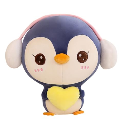 Gatuida Niedliches Pinguin Kuscheltier Plüschtier Plüschpuppe Stofftier Kissen für Mädchen Babygeschenk Kuschelkissen Weiches Plüschspielzeug für Zuhause und Büro von Gatuida