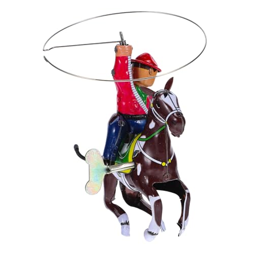 Gatuida Nostalgisches Cowboy Blechspielzeug Aufziehfigur Lustiges Wind Up Toy Bunte Retro Deko Sammelfigur für Erwachsene von Gatuida