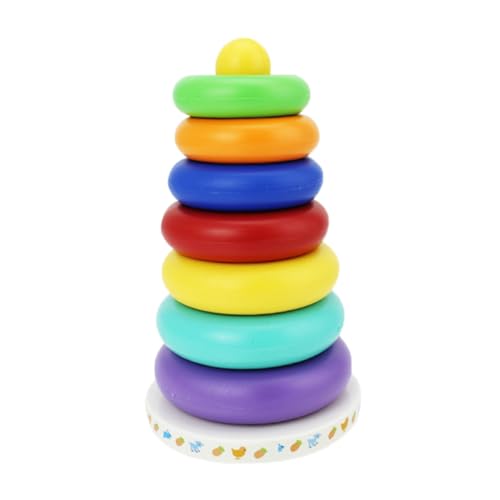 Gatuida Pädagogisches Stapelspielzeug für Bunter Kunststoffringe mit Akustischem Wackelmechanismus Fördert Hand Auge Koordination und Farberkennung Sicher und Langlebig Gatuida Pädagogisches Stapelspielzeug für Bunter Kunststoffringe mit Akustischem Wackelmechanismus Fördert Hand Auge Koordination und Farberkennung Sicher und Langlebig von Gatuida