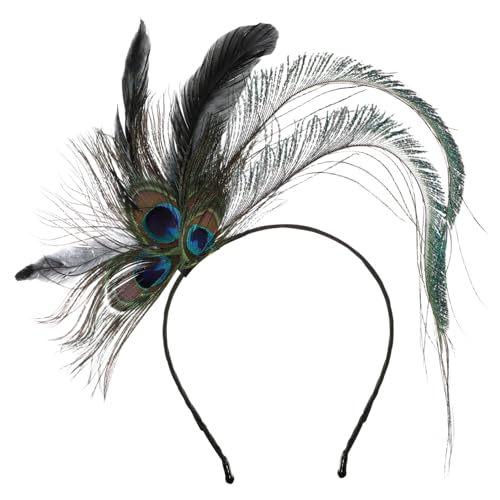 Gatuida Pfauenfeder Haarreif Karneval Kopfschmuck Feder Haarschmuck Party Accessoire für Maskerade Halloween Bühnenauftritte Gatuida Pfauenfeder Haarreif Karneval Kopfschmuck Feder Haarschmuck Party Accessoire für Maskerade Halloween Bühnenauftritte von Gatuida