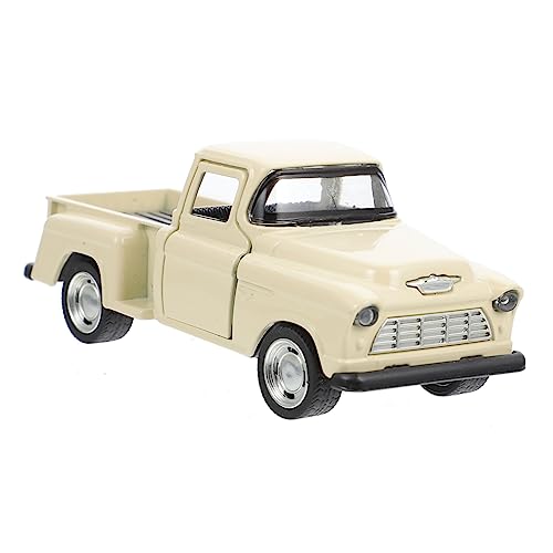 Gatuida Pickup-Truck-Modell Kinderspielzeug Miniatur-LKW Auto Spielzeugauto Spielzeuglastwagen -Pick-up-Truck Mini Auto Miniaturspielzeug Modell Pickup Legierung Beige von Gatuida