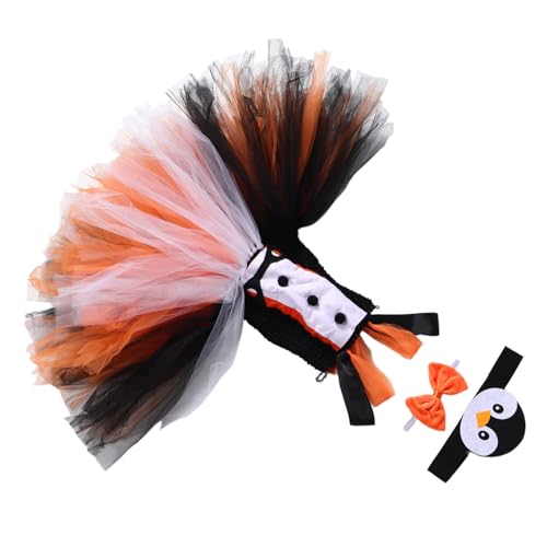 Gatuida Pinguin Kostüm mit Tutu Kleid Niedlichem Tier-headband und Fliege für Kleinkinder Halloween Tierkostüm für Cosplay Outfit für Themenparty und Schulaufführung Gatuida Pinguin Kostüm mit Tutu Kleid Niedlichem Tier-headband und Fliege für Kleinkinder Halloween Tierkostüm für Cosplay Outfit für Themenparty und Schulaufführung von Gatuida