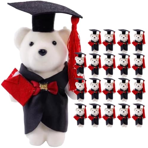 Gatuida Plüsch -Abschlussbär 2025 20Pcs Blumenabschluss Stofftierbouquet Topper Akademische Feier Bären Für Blumendekoration Gatuida Plüsch -Abschlussbär 2025 20Pcs Blumenabschluss Stofftierbouquet Topper Akademische Feier Bären Für Blumendekoration von Gatuida