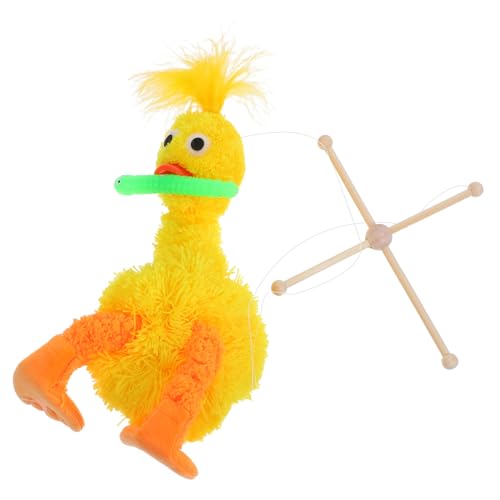 Gatuida Plüsch Ente Marionette Interaktive Ziehschnur Steuerung Weiches Kuscheltier Für Deko Lifelike Stofftier von Gatuida