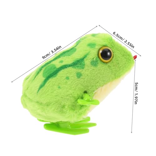 Gatuida Plüsch Frosch mit Aufziehmechanismus Kuscheliges Krabbelspielzeug für Junge Mädchen Jahre Fördert Motorische Entwicklung und Beruhigung Weiches Stofftier für Jungen und Mädchen von Gatuida