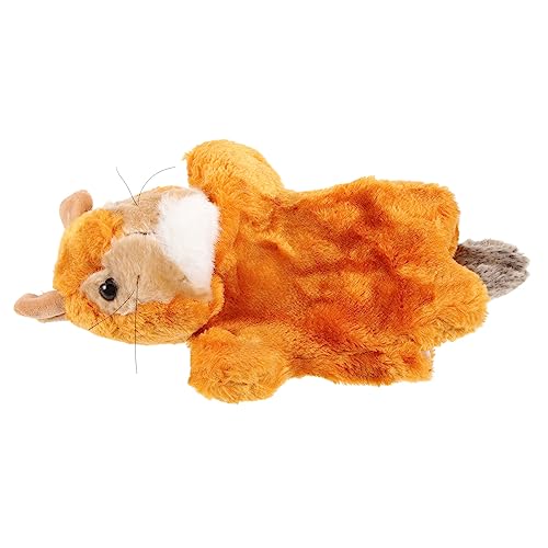 Gatuida Plüsch Handpuppe Eichhörnchen Kuscheltier für Weiches Tier Handspielzeug für Frühe Bildung Interaktive Storytelling Puppe für Jungen und Mädchen von Gatuida