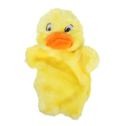 Gatuida Plüsch Handpuppe Gelbe Ente Weiches Stofftier für Storytelling Marionette für Interaktives Puppentheater und Eltern Junge Mädchen Spiel Sichere Materialqualität für Kindergarten von Gatuida
